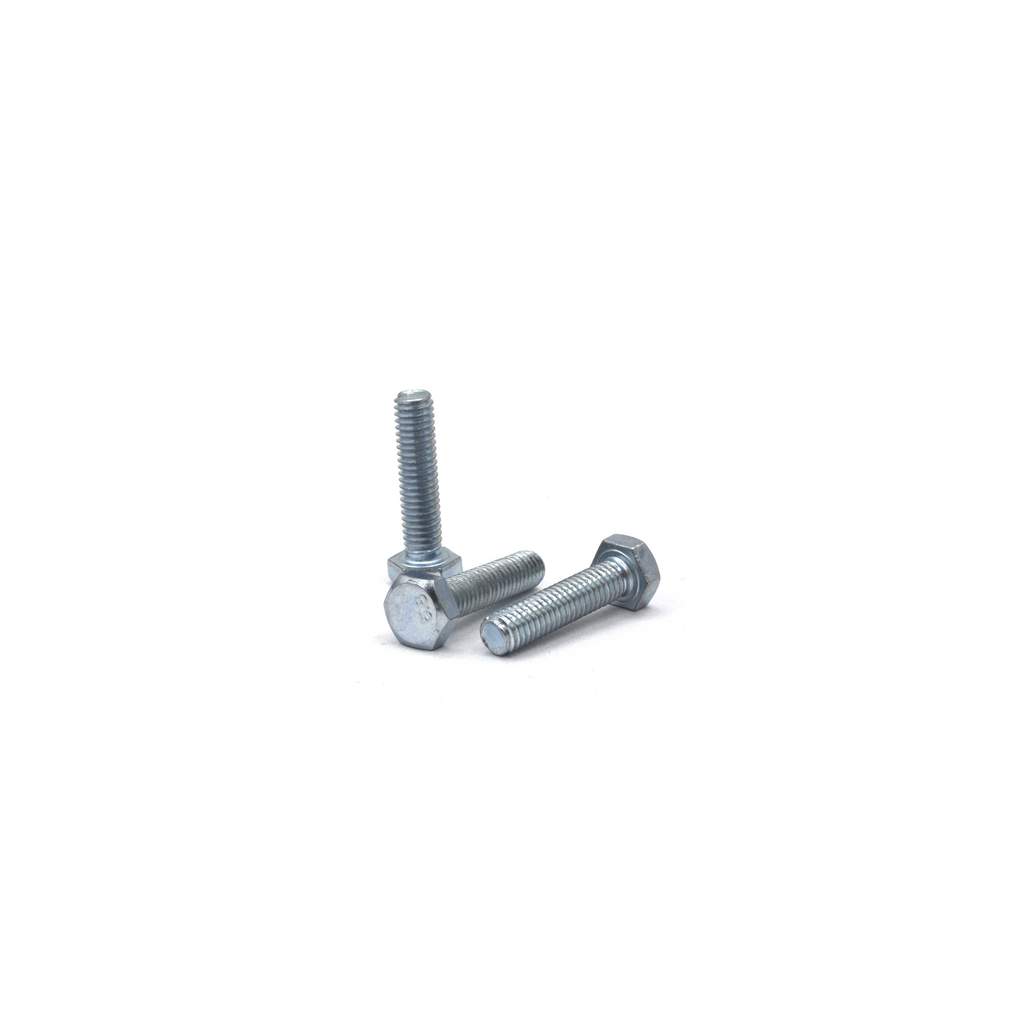 Болт M6 x 25 DIN 933 Квадра 6 гр. головa, цинк, кл. 8.8 коp. 30 шт.