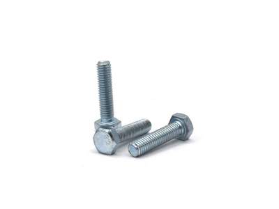 Болт M6 x 25 DIN 933 Квадра 6 гр. головa, цинк, кл. 8.8 коp. 30 шт.