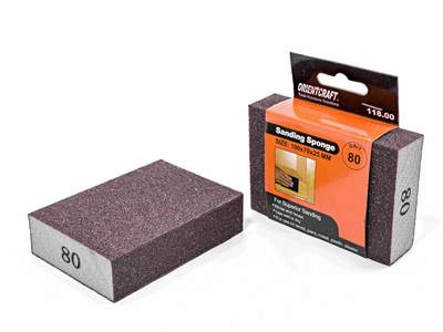 Губка шлифовальнaя Craftmate 100x70х25 мм, P80, уп. 1 шт.