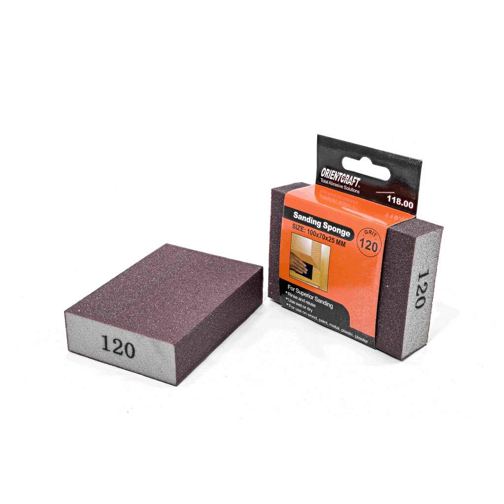 Губка шлифовальная Craftmate 100x70х25 мм, P120, уп. 1 шт.