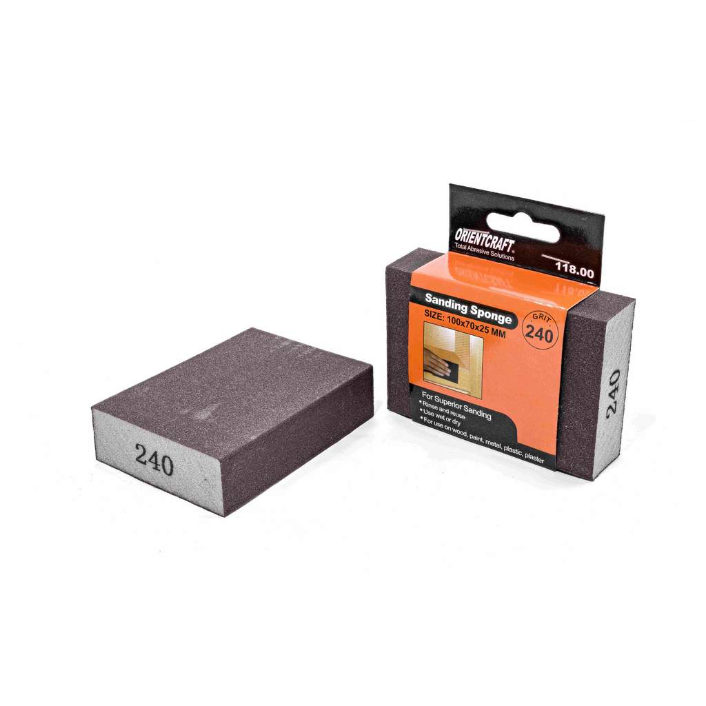 Губка шлифовальная Craftmate 100x70х25 мм, P240, уп. 1 шт.
