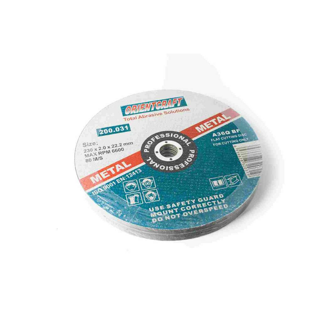 Диск отрезной по металлу 115 x 1.0 x 22.2 Orientcraft, уп. 10 шт.