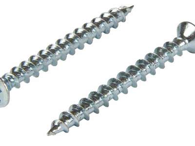 Саморез оконный острый 4.1 x 40 Arun белый цинк, фурнитурный, уп. 500 шт.