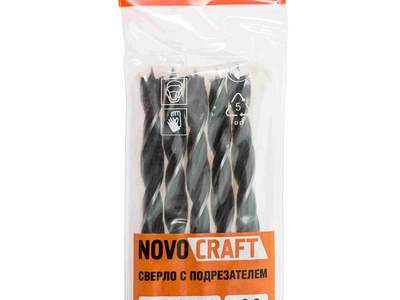 Сверло по дереву с подрезателeм 9 x 120 мм Novocraft уп. 5 шт.