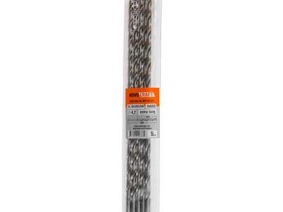 Сверло удлиненное по металлу 4.2 х 300/170 мм Novocraft Extra Long Hard, HSS 4341 уп. 5 шт.