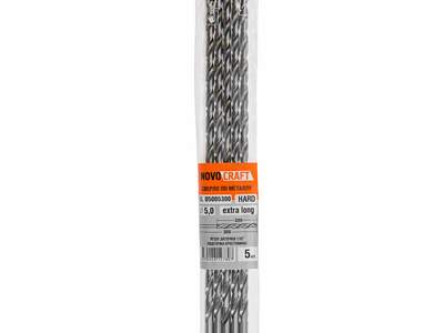 Сверло удлиненное по металлу 5.0 х 300/170 мм Novocraft Extra Long Hard, HSS 4341 уп. 5 шт.
