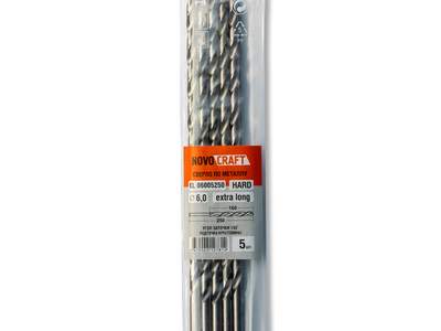 Сверло удлиненное по металлу 6.0 х 300/170 мм Novocraft Extra Long Hard, HSS 4341 уп. 5 шт.