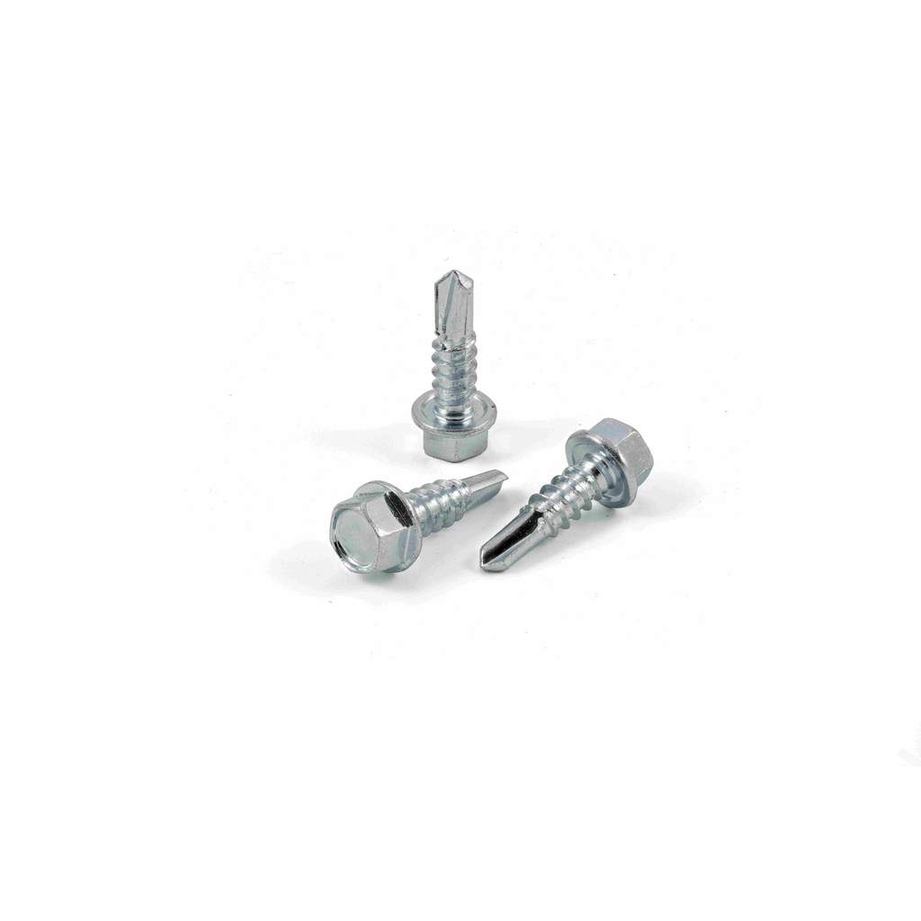 Саморез DIN 7504 K 5.5 x 19 с шестигранной головой, со сверлом Kвaдра цинк, уп. 500 шт.