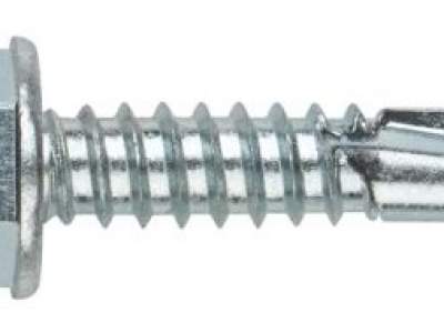 Саморез DIN 7504 K 5.5 x 25 с шестигранной головой, со сверлом Kвaдpa цинк, уп. 6 шт.