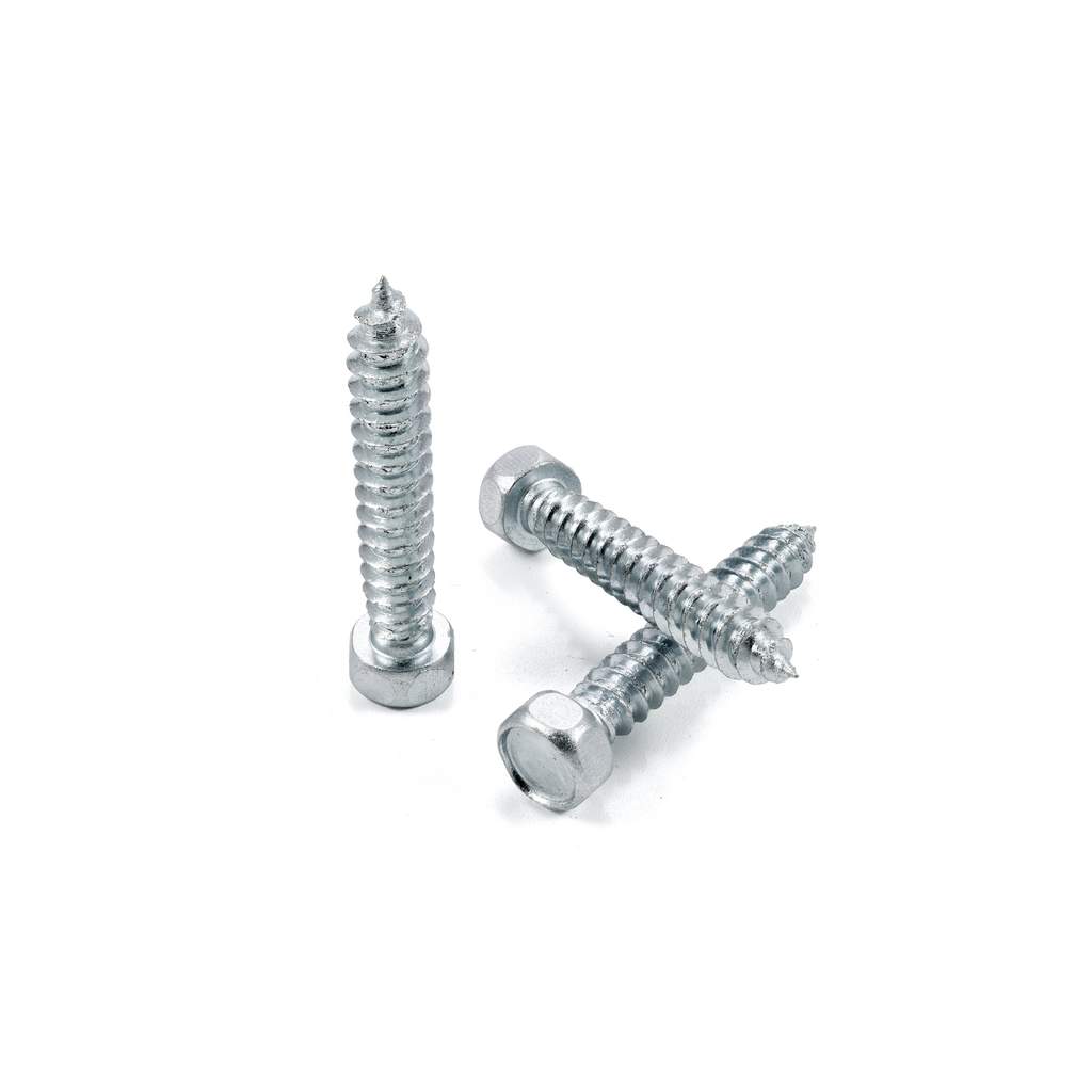 Шуруп DIN 7976 C 5.5 x 32 с шестигранной головой, острый, оцинкованный, уп. 250 шт.