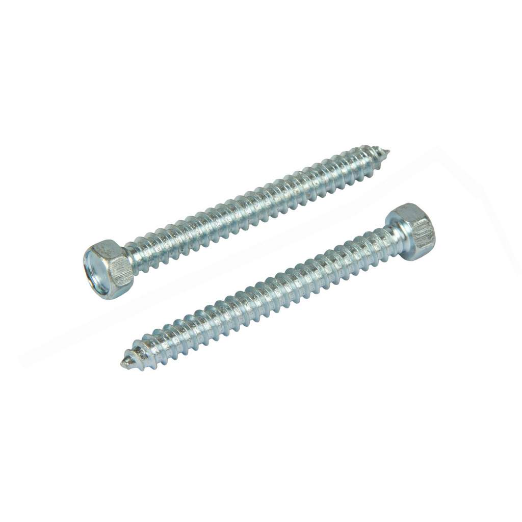 Шуруп DIN 7976 C 5.5 x 50 с шестигранной головой, острый, оцинкованный, уп. 4 шт.