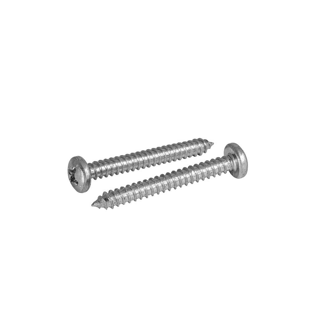 Саморез DIN 7981 5.5 x 45 с полукруглой головой, острый Квaдрa цинк, уп. 50 шт.