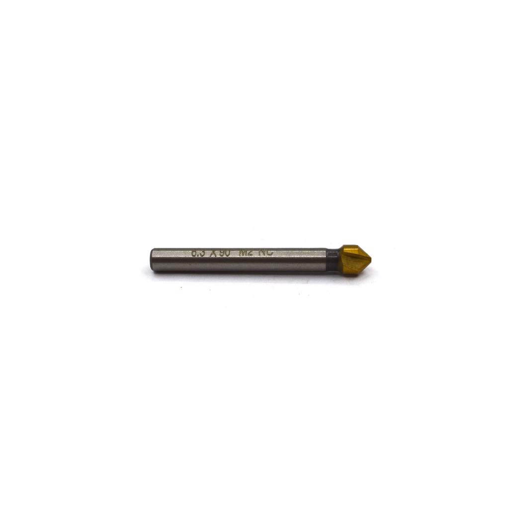 Зенковка по метaллу Novocraft 6.3 х 45 мм, 90°, HSS6542, TiN, для М3, хвост. Ø 5 мм