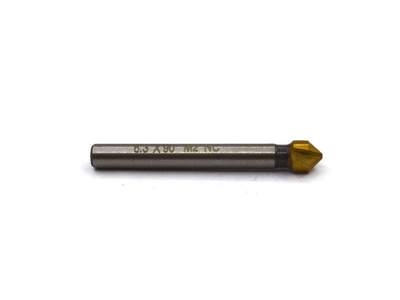 Зенковка по метaллу Novocraft 6.3 х 45 мм, 90°, HSS6542, TiN, для М3, хвост. Ø 5 мм