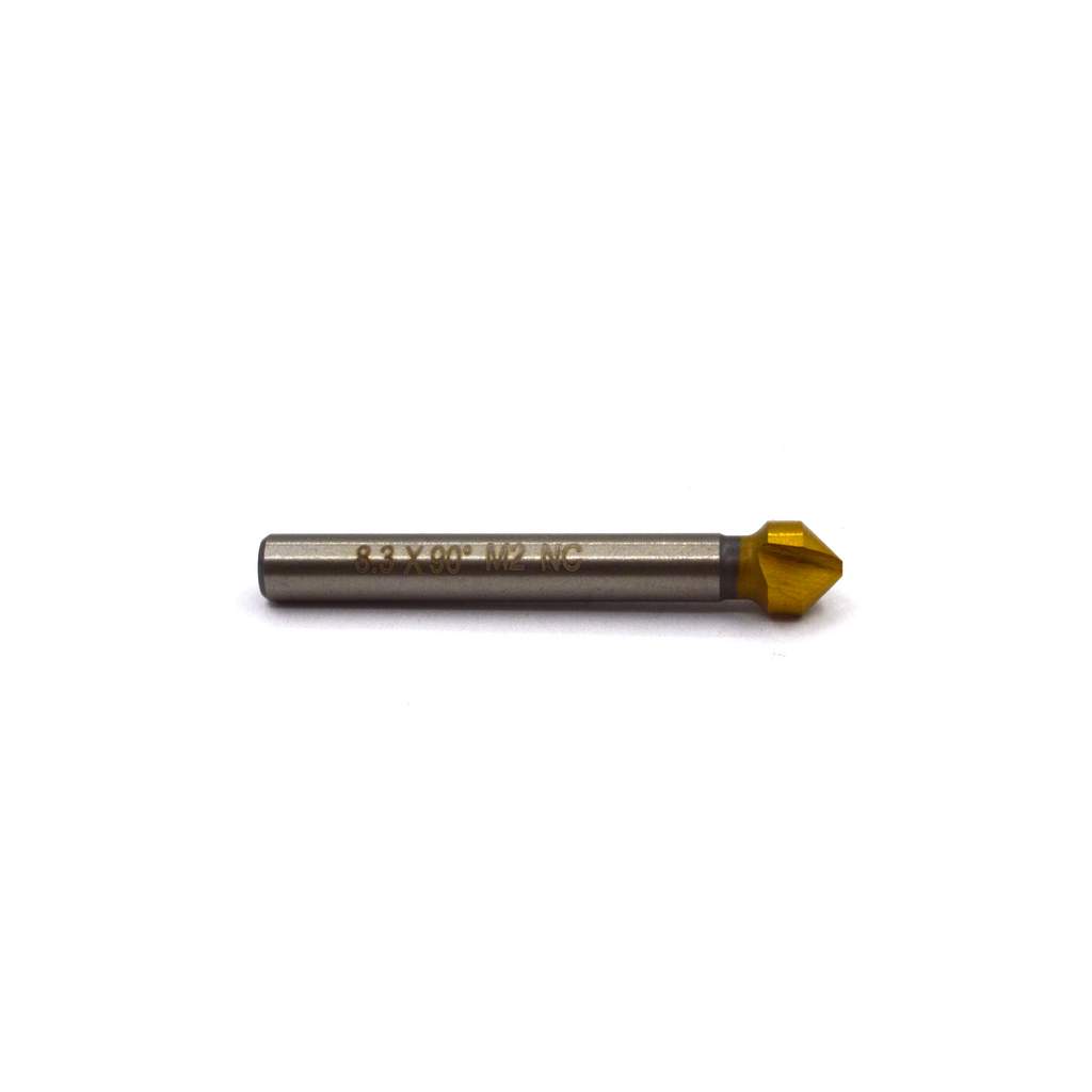 Зенковка по метaллу Novocraft 8.3 х 50 мм, 90°, HSS6542, TiN, для М4, хвост. Ø 6 мм