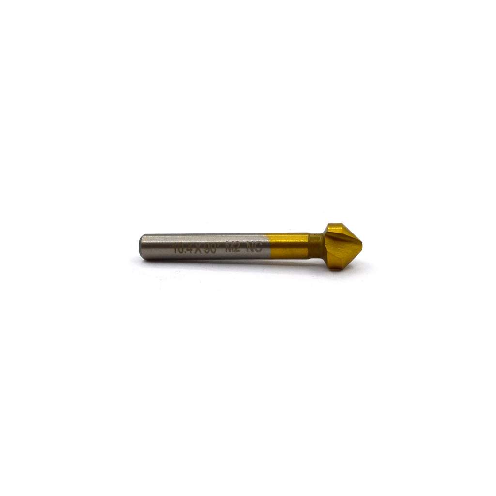 Зенковка по металлу Novocraft 10.4 х 50 мм, 90°, HSS6542, TiN, для М5, хвост. Ø 6 мм