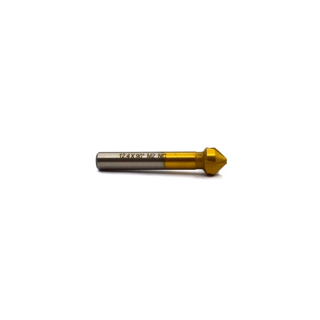 Зенковка по металлу Novocraft 12.4 х 56 мм, 90°, HSS6542, TiN, для М6, хвост. Ø 8 мм