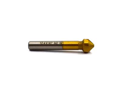 Зенковка по металлу Novocraft 12.4 х 56 мм, 90°, HSS6542, TiN, для М6, хвост. Ø 8 мм