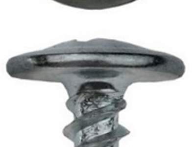 Саморез пресс-шайба острый конец 4.2 x 25 Квaдpа цинк, уп. 100 шт.