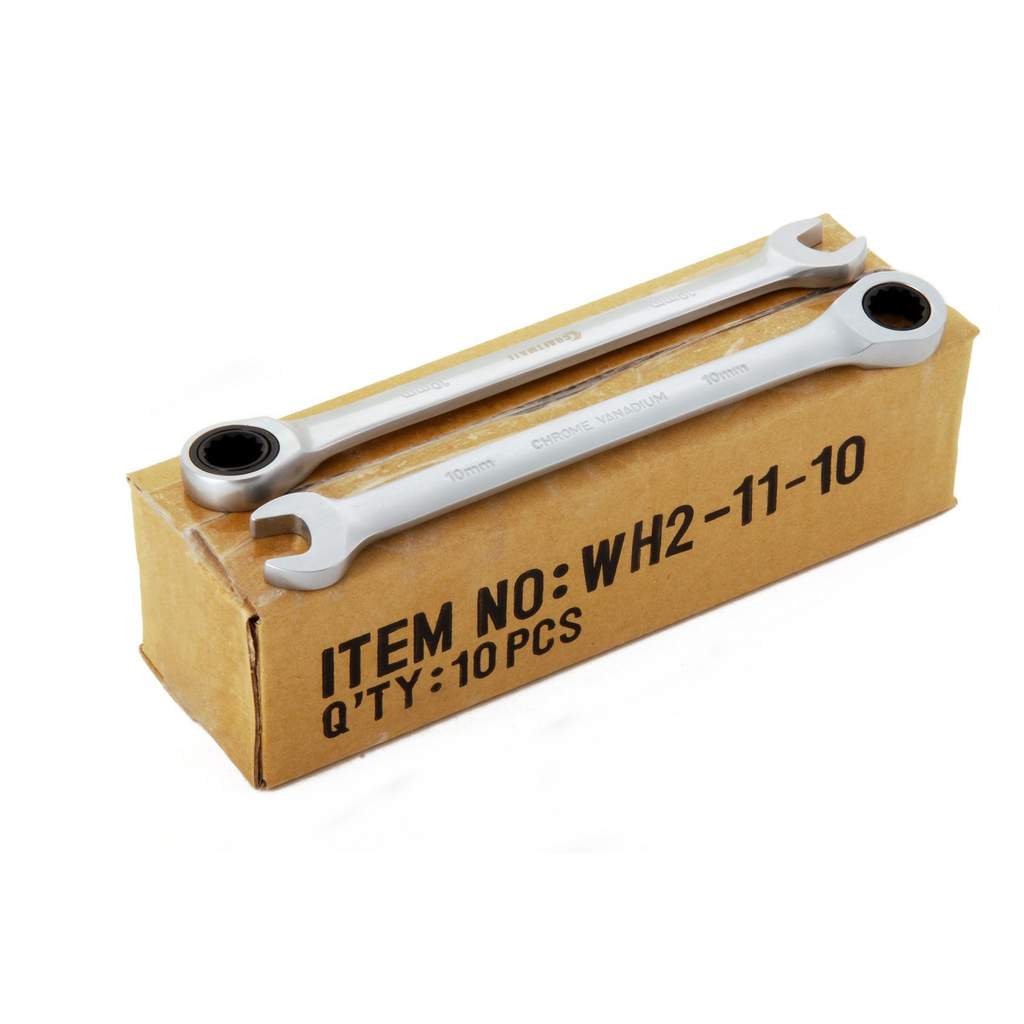 Ключ комбинированный ONE WAY 10 mm , сатин, 15°, CRV, Novocraft