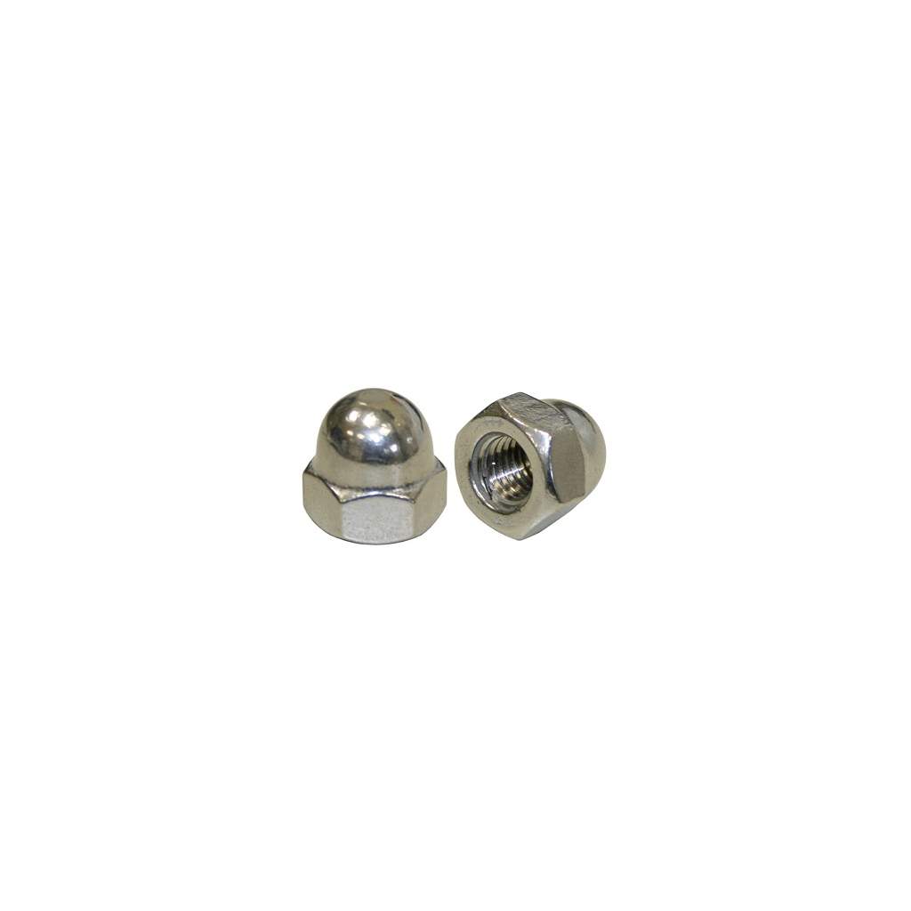 Гайка колпачковая M4 DIN 1587 Ms, цинк, коp. 500 шт.